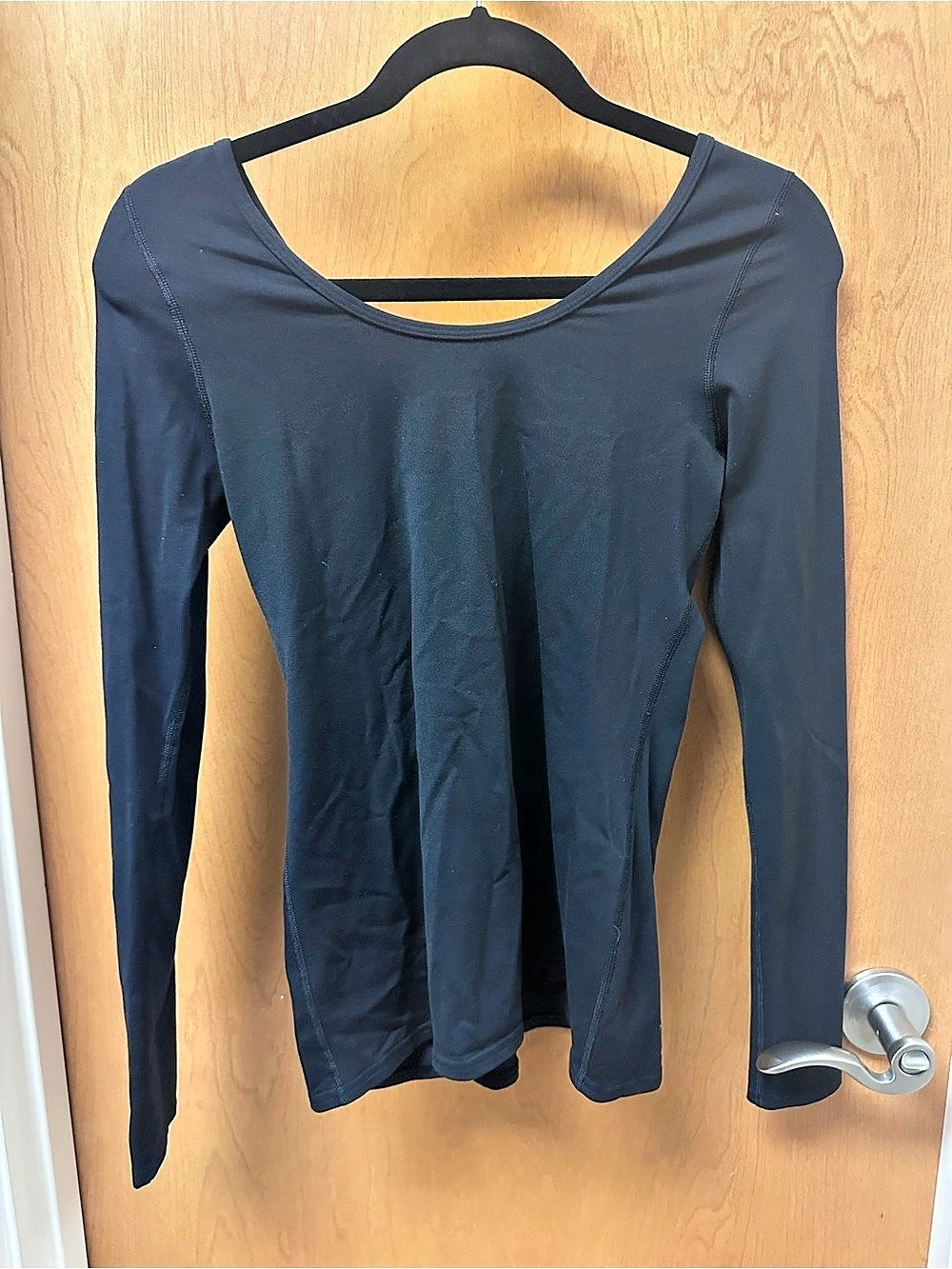 lululemon Scoop-Back Yoga Long-Sleeve Shirt Black